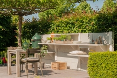 Cuisine extérieure - 4 segments gris 1m30 Gris clair