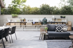 Cuisine extérieure -4 segments 1m30 Gris clair